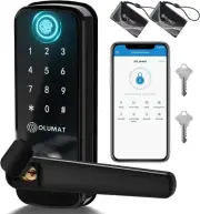 Smart Door Lock - Keyless Entry Door Lock with Finger-print Sensor Keypad Handle