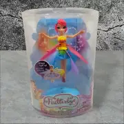 Flutterbye Rainbow Light Up Flying Fairy Pink Hair Spin Master Fairy New In Box