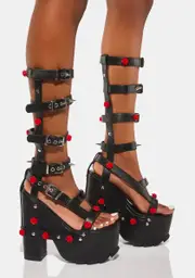 [Y.R.U.] Nightcall Hi Rose Platform Heels