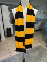 NWT Beechfield Unisex knit scarf yellow black steelers Charlie brown harry potte