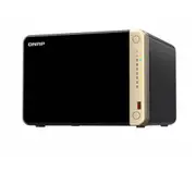 QNAP TS-664-8G 6-Bay desktop NAS, Intel Celeron N5105/N5095 quad-core, 8 GB onboard not expandable, 6 x 3.5'/2.5' SATA 6Gb/s drive bays