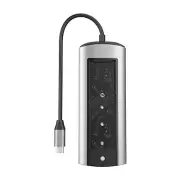 6 in 1 USB3.0 Hub With Disk Storage Function USB3.0 Type-c to HDMI Laptop Dock