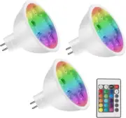 MR16 Color Changing LED Bulbs, RGB GU5.3 Bi-Pin Light, Warm White+15 Multicol...