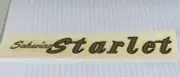 Schwinn Approved Gold With Black Outline Scripted Ladies Starlet Bicycle Decal