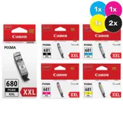 Canon PGI680XL,CLI681XL Ink Cartridge Value Pack - Includes: [1 x Black, 1 x Photo Black, 1 x Cyan, Magenta, Yellow]