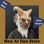 Halloween Lucifer Mask - Human Face Design for Spooky Costume Available Now