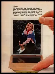 1964 Polaroid Color Pack Automatic Instant Camera Vintage Photography Print Ad