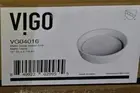Vigo VG04016 Matte Stone Vessel Bathroom Sink, Matte White
