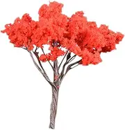 Artificial Mini Tree House Ornament Party Decorations Models Artificial Fluffy Hair Clips Cute Miniature Clear Beach Bag