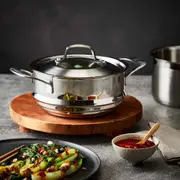 Baccarat iD3 Stainless Steel Universal Steamer with Lid 20cm - Robins Kitchen