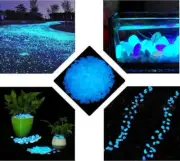 500Pcs Glow in The Dark Stones Garden Pebbles Rocks Indoor Walkways Outdoor Path