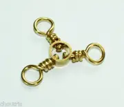 TACKLEWORKS Stainless Steel Three Way Swivels 3-Way Size 5/0 - 10PK
