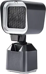 OFIDUS Portable Range Hood, Mini Desktop Range Hood with 3 Layer Lilter, Detachable Filter, Low Noise, 2 Speed Exhaust Fan Air Hood Portable Kitchen Exhaust Fan for Camping Indoor BBQ Hot Pot (Grey)