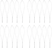 Respicefinem 20Pcs Beading Needles Set with Flexible Middle Open and Large Eye for Hand Threading Ideal for Making Bracelets Necklaces and Pendants Approx 10 5cm Length