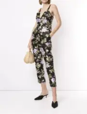 Alice McCall NEW Wild Flowers Jumpsuit In Black Floral Size US 0 $450.00