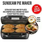 Sunbeam Pie Maker Electric Cooker 4 Deep Sized Pies Non-Stick Plates Machine