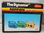 Vintage Dynamo Radio Emergency Self Powered Portable AM/FM Radio & Light Blue