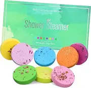 ASAKKURA Essential Oil Bath Tablets Relaxing Shower Steamers Natural Aroma Bath Salts Portable Spa Kit