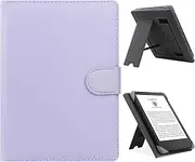 LIUDENWIN Universal Case for 6",6.8" Paperwhite E-Reader, Compatible with Kobo Clara HD/Kobo Clara 2E Leather Stand Cover for 6-6.8'' Pocketbook/Tolino E-Book Reader,Purple