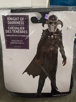 Knight of Darkness Kids Halloween Costume - Black Kids’ XL