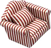 TOYANDONA 1:12 Scale Mini Sofa Model Realistic Mini Sofa Pillow for Dollhouse and Decorative Use