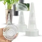 10pcs Leakproof Hole Mesh Cup Plastic Coniform Grid Mat Flower Pot Bottom Net