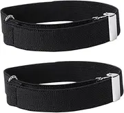 [COMPUKAS] 1Pair Unisex Stretchy Arm Bangles Durable Elastic Armband Sleeve for Men and Women Comfortable and Stylish Shirt Sleeve Holders for Everyday Wear and Fashion Accessories