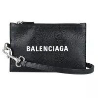 在飛比找momo購物網優惠-【Balenciaga 巴黎世家】經典標誌白字LOGO牛皮手