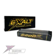 Team Exalt EXA3206 X-Rated 2S 150C Stick Hardcase Lipo Battery 7.4V 6200mAh 5mm