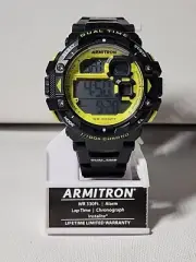 Armitron Sport Unisex Digital Chronograph Resin Strap Watch 40/8309 NEW W/ TAGS