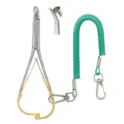 DR SLICK 6" RELEASE MITTEN SCISSOR CLAMP FISHING FORCEP IN GOLD - ITEM #CCMS6RG