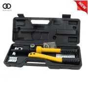 Hydraulic Crimper YQK-120 12T Cable Lug Terminal Wire Crimping Tool w/8 Dies
