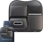 Car Trash Can for Back Seat | Auto Back Seat Tissue Storage Container | Multi-Functional Car Portable Waste Can for Paper Towels, Drinks, Snacks