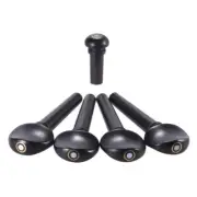 Full set 4/4 Size Ebony Wood Violin Fiddle Tuning Pegs Endpin Set