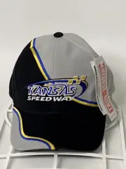 NASCAR INDY Car Racing Kansas Speedway Cap Hat EMBROIDERED Black OSFM Brand New