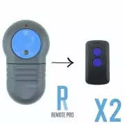 2 x Merlin M802 Blue Compatible Garage Door Remote Control Prolift 230T/430R