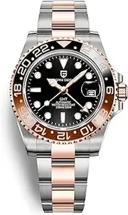[PLALZDS] Men Watch PaganiDesign GMT Watches for Men Automatic 40MM Date 100M Waterproof Stainless Steel Sapphire Glass Mechanical Wristwatches PD-1662