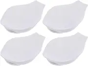 [TOZLU] 4pcs Men Underwear Enlarge Enhancing Cup Removable Sponge Pad Soft Swimming Trunk Mats Swimwear Padded Pouch for Men Male Swimming Supply White