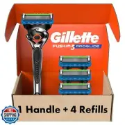 Gillette Fusion ProGlide Razor for Men, Handle + 4 Blade Refills