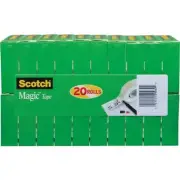 Scotch® Magic™ Tape, 3/4" x 1000", 20 rolls/pack, 6 packs/cs, 1" Core - 810K2...