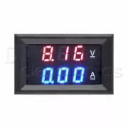 Voltmeter DC 100V Ammeter 10A Dual LED Digital Voltage AMP Power Blue+Red A3GS