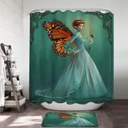 Butterfly Elf Woman Cool Fantasy Monarch Shower Curtain