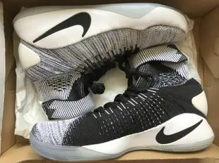 現貨-Nike Hyperdunk2016 Flyknit HD2016黑白阴阳Oreo 843390-010 US7