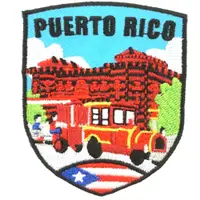 在飛比找蝦皮商城優惠-【A-ONE】波多黎各 老龐塞消防局 刺繡背膠補丁 袖標 布