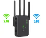 300/1200Mbps Wireless WiFi Repeater Wifi Signal Booster Dual-Band 2.4G 5G USPLUS