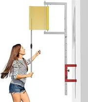 LQDMAER Wall Mounted Sports Vertical Jump Measurement Tester,Adult and Adolescent Adjustable Height Basketball Scale Assessment Stick Pole,Bounce Measuring Device for School Club