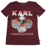 在飛比找遠傳friDay購物優惠-KARL LAGERFELD 卡爾老佛爺巴黎地標印花棉質短T