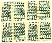 UPKOCH Guitar Fretboard Sticker Notes 10 Pack Map Sticker for Acoustic Electric