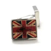 Vintage Flag UK Cufflinks Flag Union Jack Flag Cufflinks Silver United Kingdom