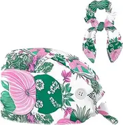 [CWAGFEQZ] Scrub Caps Women,Scrub Hats Suitable for Women,Mandala Elephant Ethnic Flower